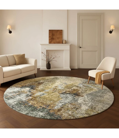 Dalyn Lumara Brown LM2 8ft. x 8ft. Round Rug