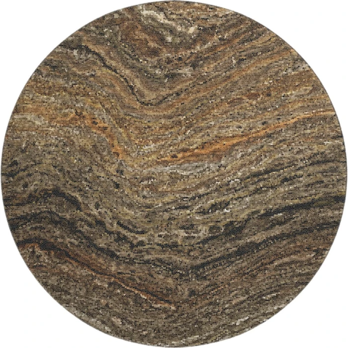 Dalyn Lumara Brown LM3 8ft. x 8ft. Round Rug
