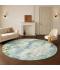 Dalyn Lumara Teal LM5 8ft. x 8ft. Round Rug