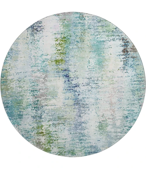 Dalyn Lumara Teal LM5 8ft. x 8ft. Round Rug
