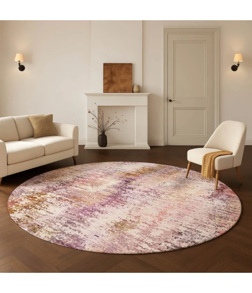 Dalyn Lumara Pink LM5 8ft. x 8ft. Round Rug