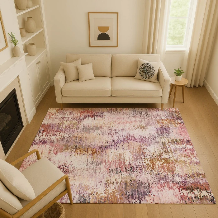 Dalyn Lumara Pink LM5 6ft.6in. x 9ft.6in. Rect. Rug