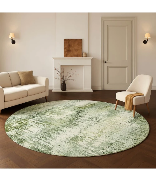 Dalyn Lumara Green LM5 8ft. x 8ft. Round Rug