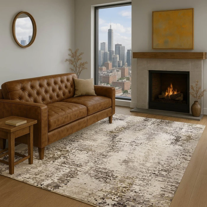 Dalyn Lumara Ivory LM5 6ft.6in. x 9ft.6in. Rect. Rug