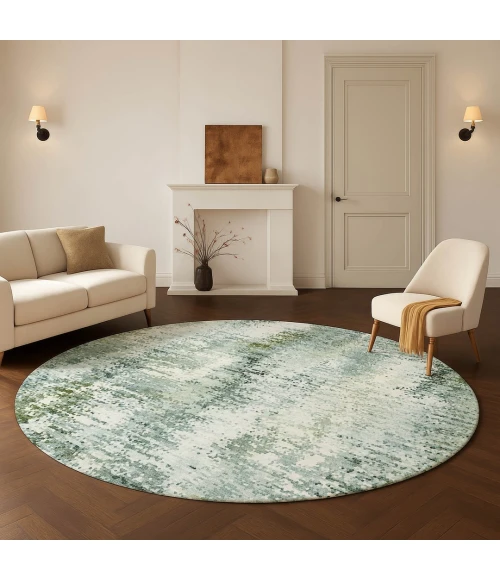 Dalyn Lumara Green LM5 8ft. x 8ft. Round Rug