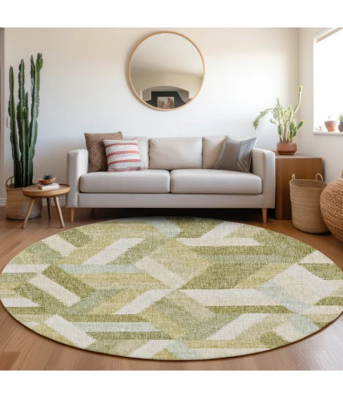 Dalyn Lorenzo Green LN1 8ft. x 8ft. Rug