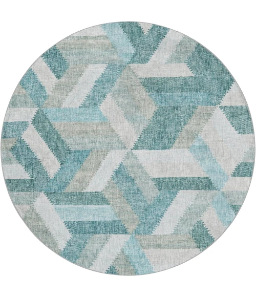 Dalyn Lorenzo Teal LN1 8ft. x 8ft. Rug