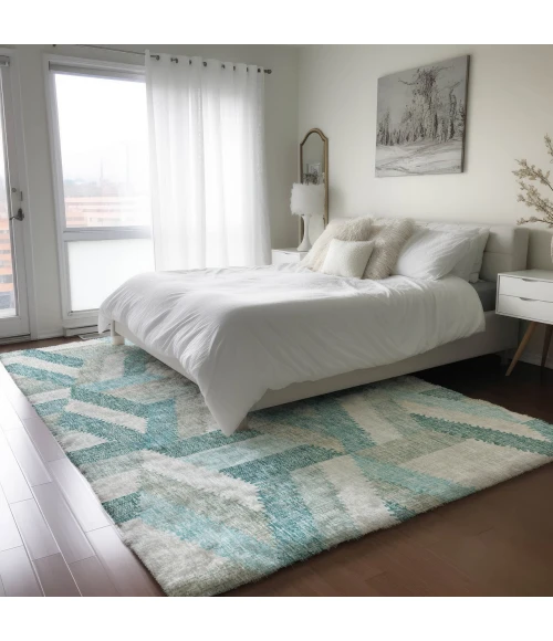 Dalyn Lorenzo Teal LN1 8ft. x 10ft. Rug