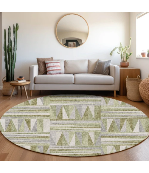 Dalyn Lorenzo Green LN2 8ft. x 8ft. Rug