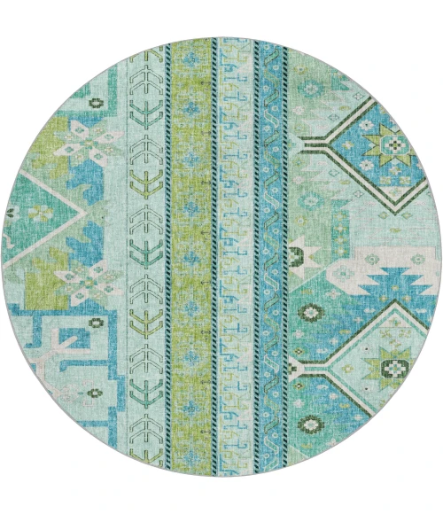 Dalyn Lorenzo Green LN3 8ft. x 8ft. Rug