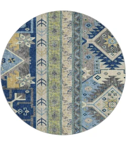 Dalyn Lorenzo Blue LN3 8ft. x 8ft. Rug