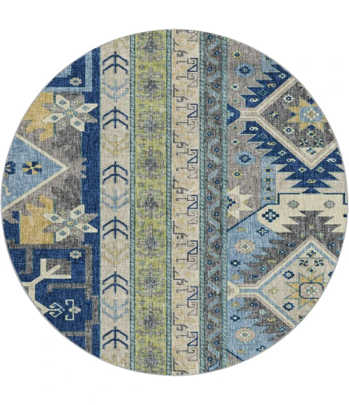 Dalyn Lorenzo Blue LN3 8ft. x 8ft. Rug