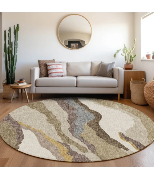 Dalyn Lorenzo Brown LN4 8ft. x 8ft. Rug