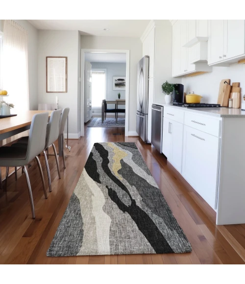 Dalyn Lorenzo Black LN4 2ft.3in. x 7ft.6in. Rug