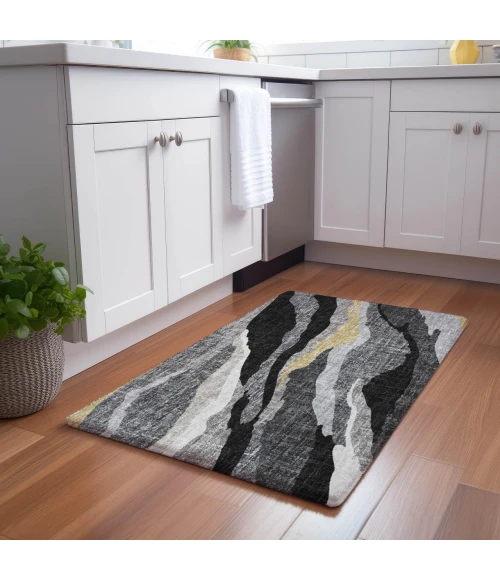 Dalyn Lorenzo Black LN4 1ft.8in. x 2ft.6in. Rug