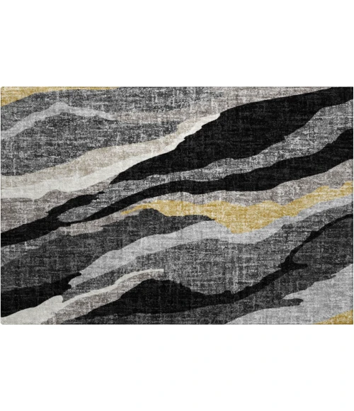 Dalyn Lorenzo Black LN4 1ft.8in. x 2ft.6in. Rug