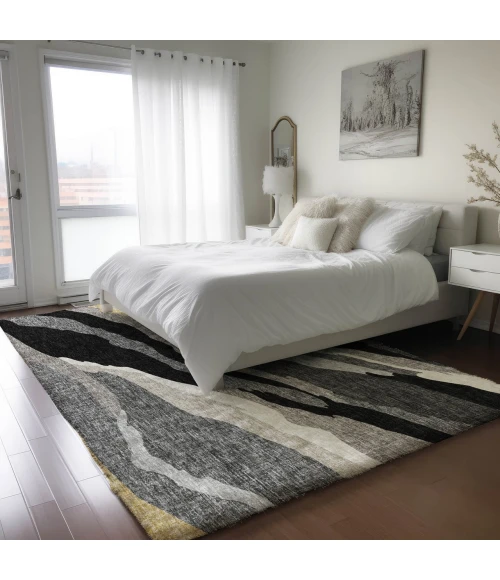 Dalyn Lorenzo Black LN4 9ft. x 12ft. Rug