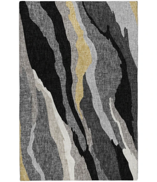 Dalyn Lorenzo Black LN4 9ft. x 12ft. Rug