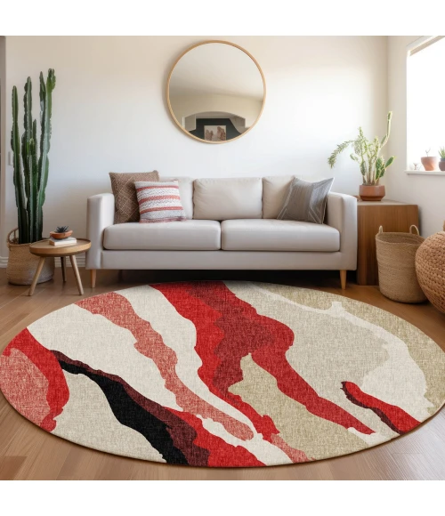 Dalyn Lorenzo Red LN4 8ft. x 8ft. Rug