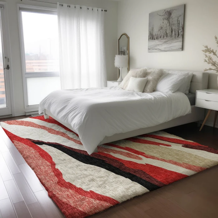 Dalyn Lorenzo Red LN4 2ft.6in. x 3ft.10in. Rug