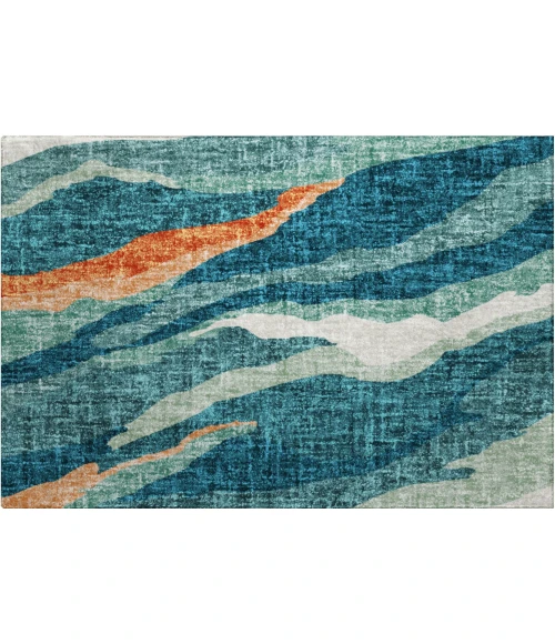 Dalyn Lorenzo Teal LN4 1ft.8in. x 2ft.6in. Rug