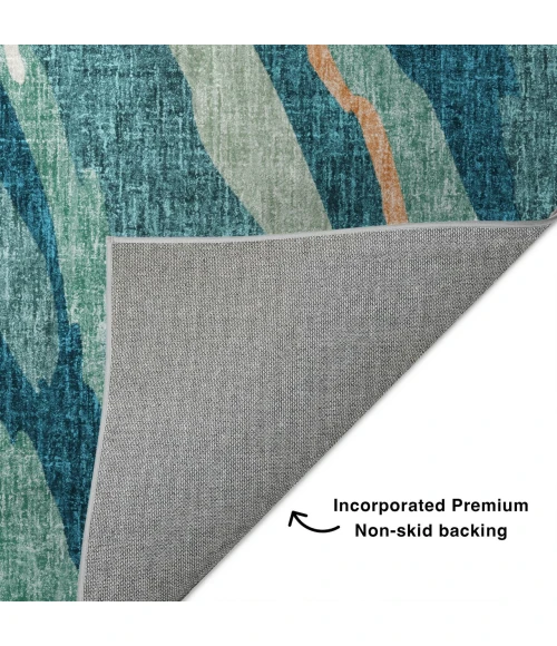 Dalyn Lorenzo Teal LN4 8ft. x 8ft. Rug
