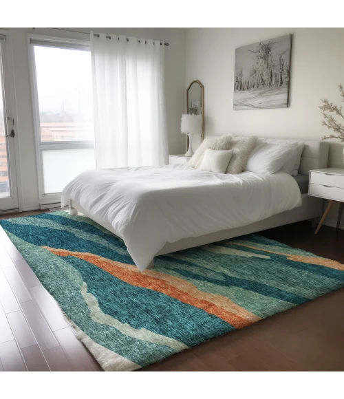 Dalyn Lorenzo Teal LN4 10ft. x 14ft. Rug