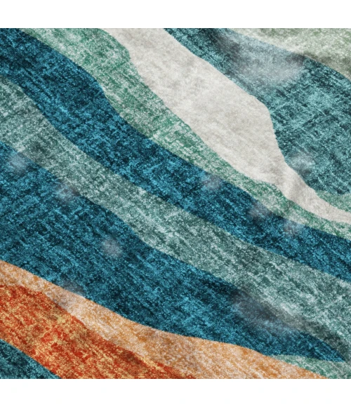 Dalyn Lorenzo Teal LN4 8ft. x 8ft. Rug