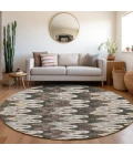 Dalyn Lorenzo Gray LN6 8ft. x 8ft. Rug