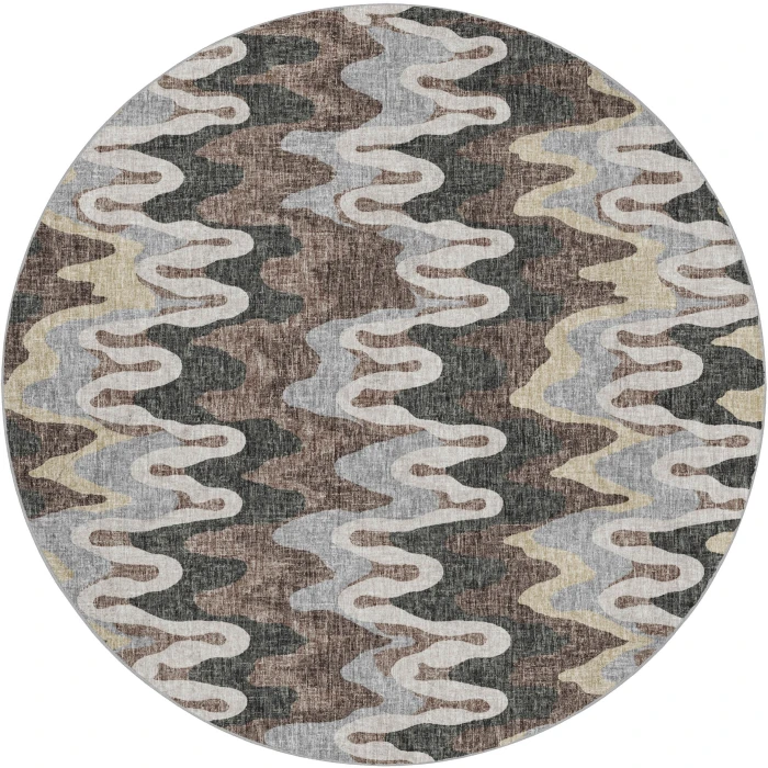 Dalyn Lorenzo Gray LN6 8ft. x 8ft. Rug