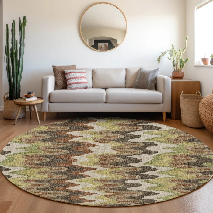 Dalyn Lorenzo Brown LN6 8ft. x 8ft. Rug
