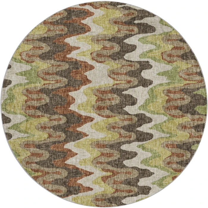Dalyn Lorenzo Brown LN6 8ft. x 8ft. Rug