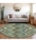 Dalyn Lorenzo Teal LN6 8ft. x 8ft. Rug