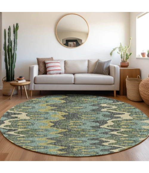 Dalyn Lorenzo Teal LN6 8ft. x 8ft. Rug