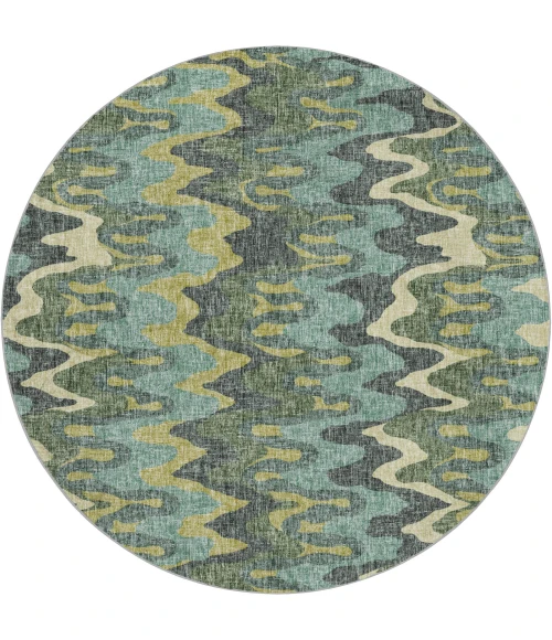 Dalyn Lorenzo Teal LN6 8ft. x 8ft. Rug