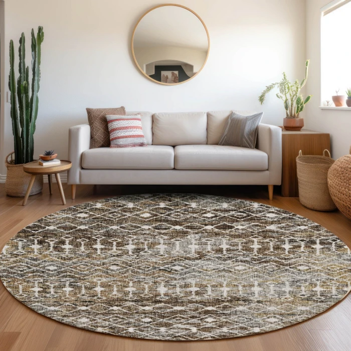 Dalyn Lorenzo Brown LN7 8ft. x 8ft. Rug