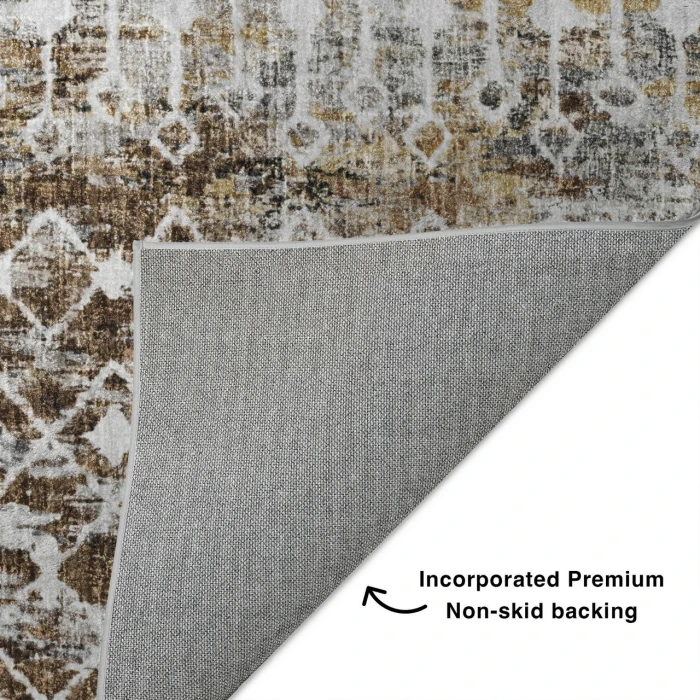 Dalyn Lorenzo Brown LN7 8ft. x 8ft. Rug
