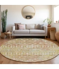 Dalyn Lorenzo Orange LN7 8ft. x 8ft. Rug