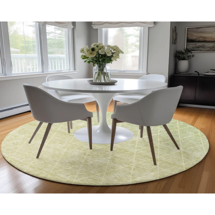 Dalyn Luxury Washable Lazio LZ2 Aloe 8' x 8' Round Rug