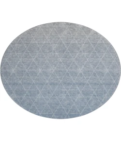 Dalyn Luxury Washable Lazio LZ2 Blue 8' x 8' Round Rug