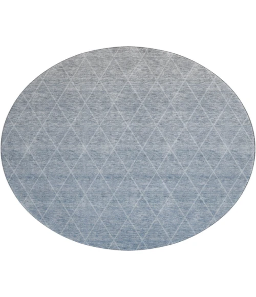 Dalyn Luxury Washable Lazio LZ2 Blue 8' x 8' Round Rug