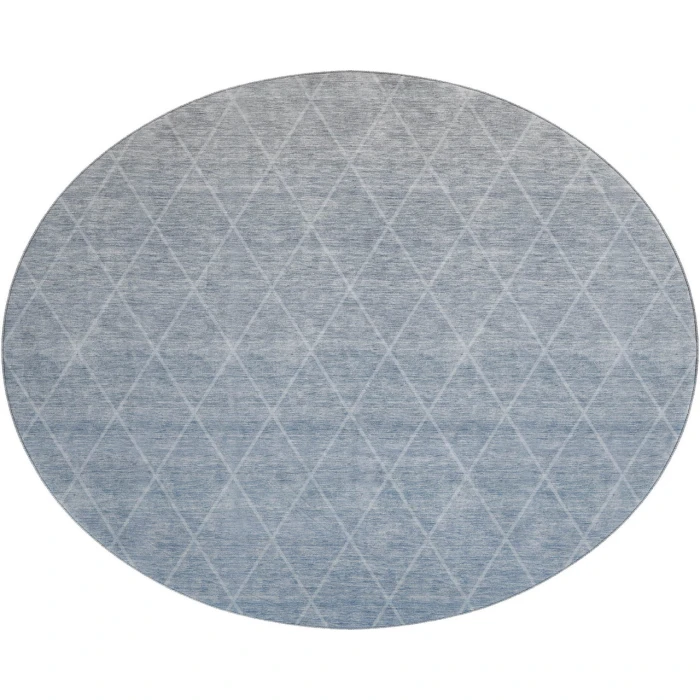 Dalyn Luxury Washable Lazio LZ2 Blue 8' x 8' Round Rug