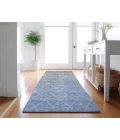 Dalyn Luxury Washable Lazio LZ2 Blue 2'3" x 7'6" Runner Rug