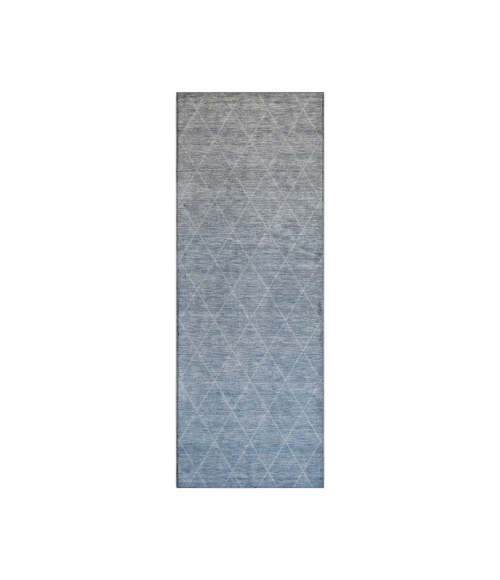 Dalyn Luxury Washable Lazio LZ2 Blue 2'3" x 7'6" Runner Rug