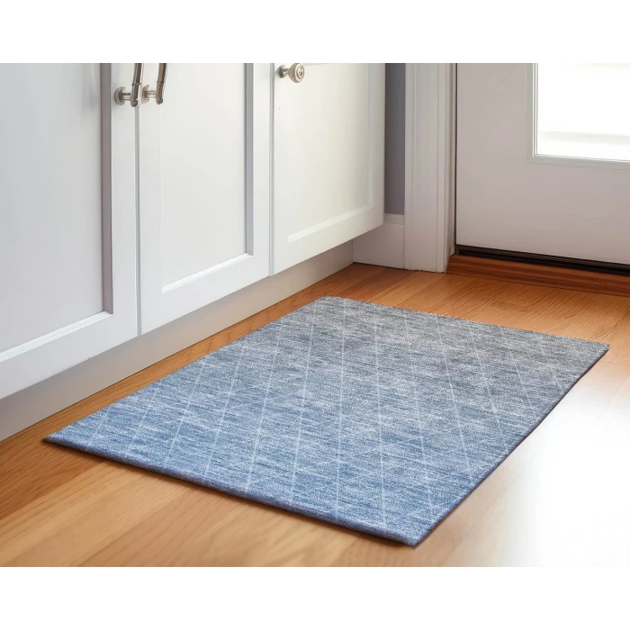 Dalyn Luxury Washable Lazio LZ2 Blue 1'8" x 2'6" Rug