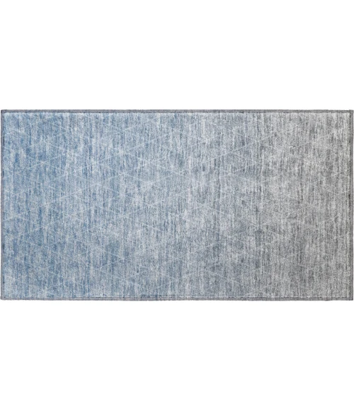 Dalyn Luxury Washable Lazio LZ2 Blue 1'8" x 2'6" Rug