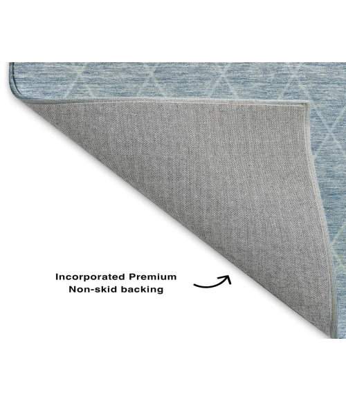 Dalyn Luxury Washable Lazio LZ2 Blue 3' x 5' Rug