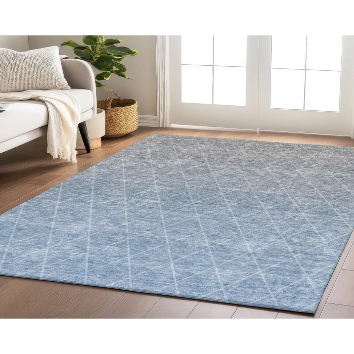 Dalyn Luxury Washable Lazio LZ2 Blue 2'6" x 3'10" Rug