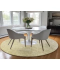 Dalyn Luxury Washable Lazio LZ2 Gold 8' x 8' Round Rug