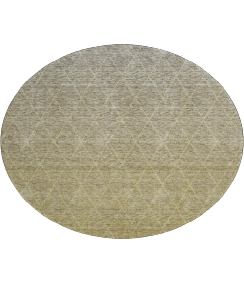 Dalyn Luxury Washable Lazio LZ2 Gold 8' x 8' Round Rug